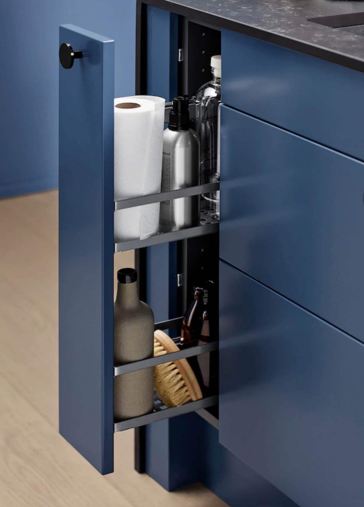 Pull out storage for an IKEA Faktum base cabinet