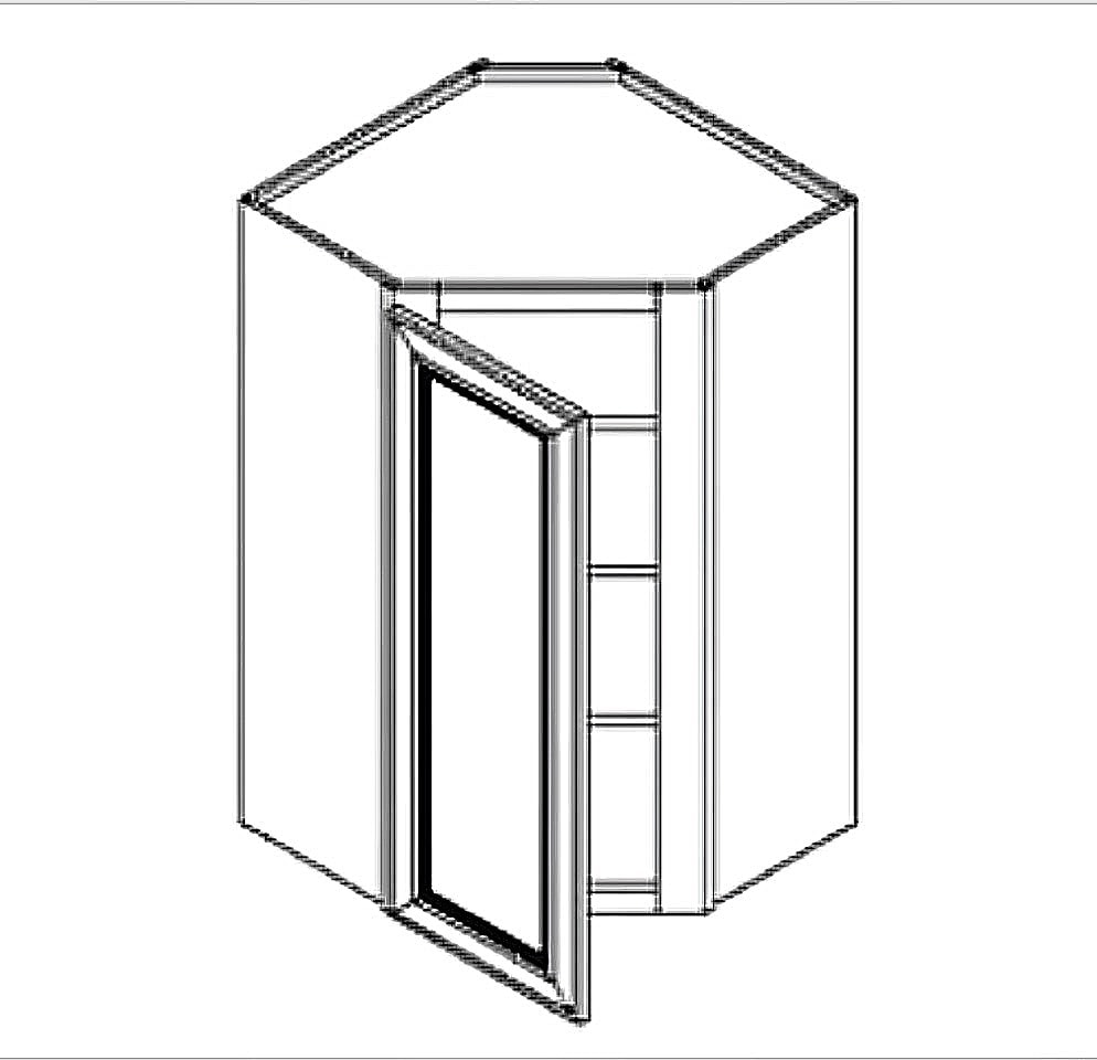Hinge for a Faktum Wall Corner Cabinet fitted in a 45° angle - Image 2