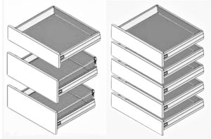 Drawers for IKEA FAktum and IKEA Rationell kitchens